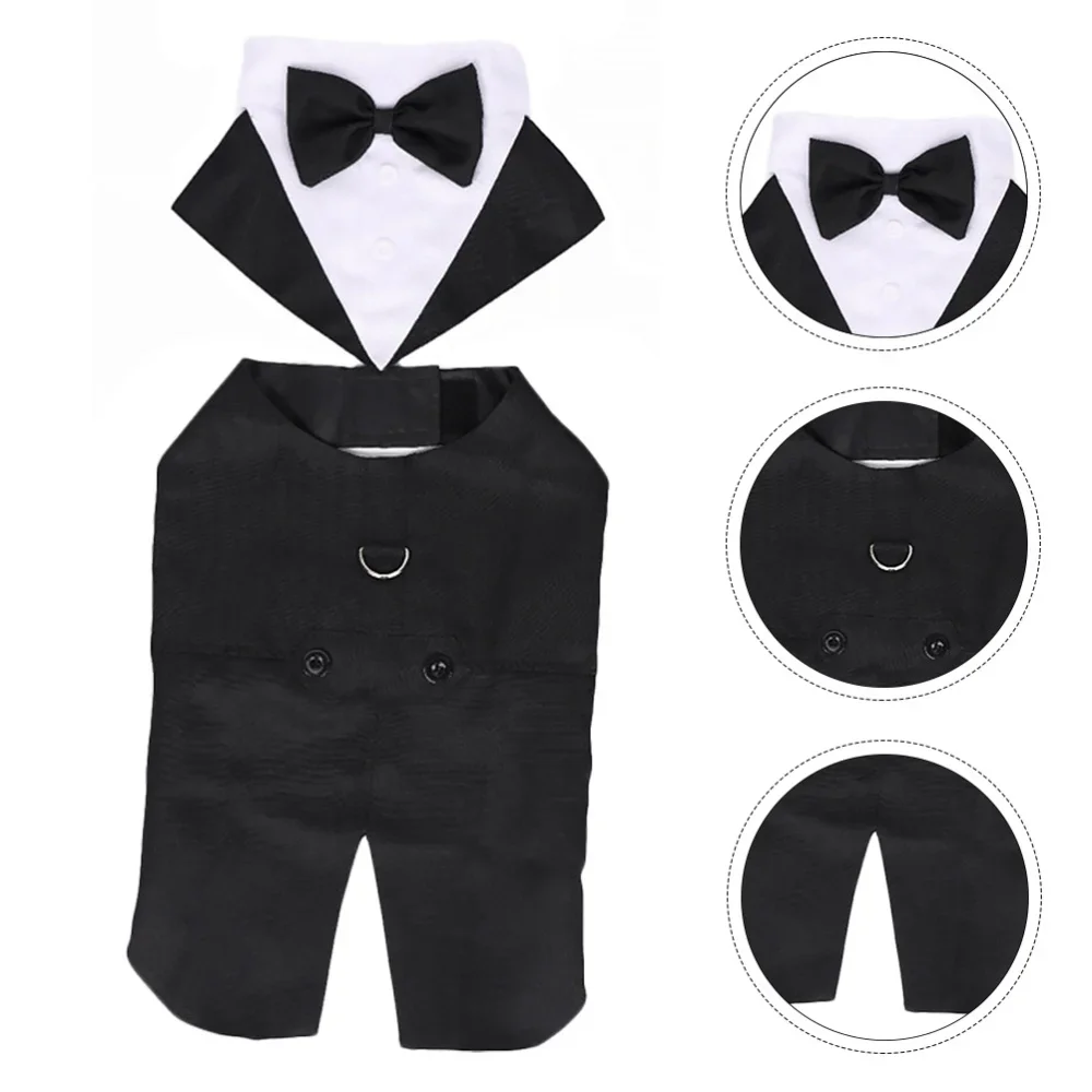 Suit Supply Wedding Party - ملابس للكلاب الأليفة، قميص زفاف، بدلة