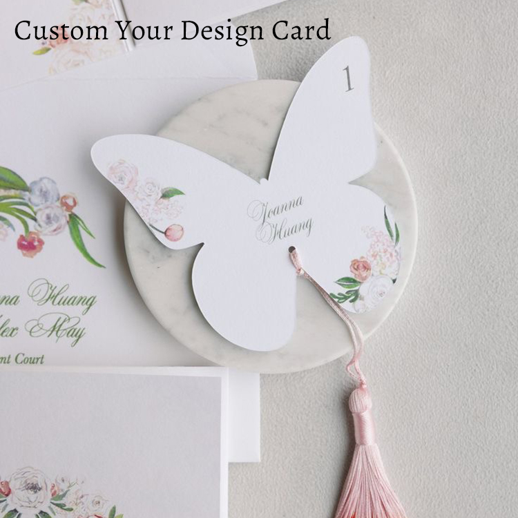 قائمة فراشة أنيقة مخصصة دعوة ز - مراجعة Wedding Supply Business وسعره