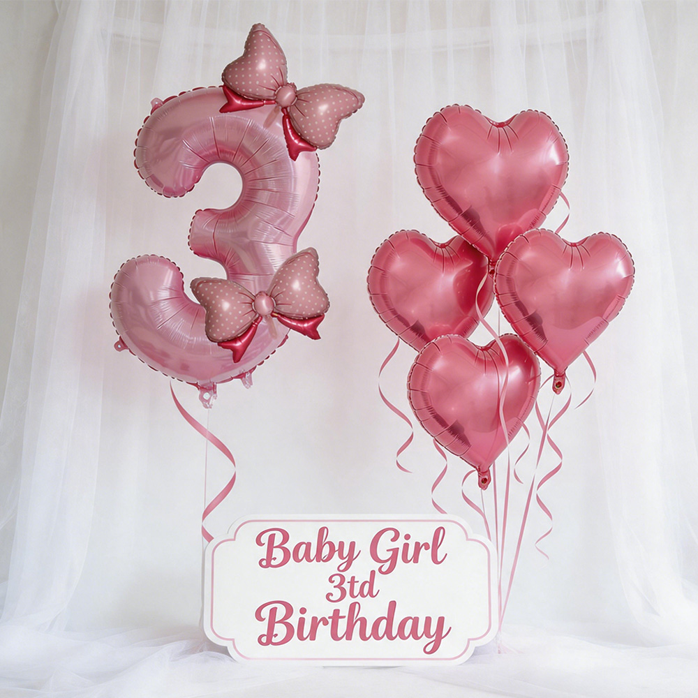 زينة حفلات بفيونكة وردية، بالو - مراجعة Confetti Balloon Set وسعره