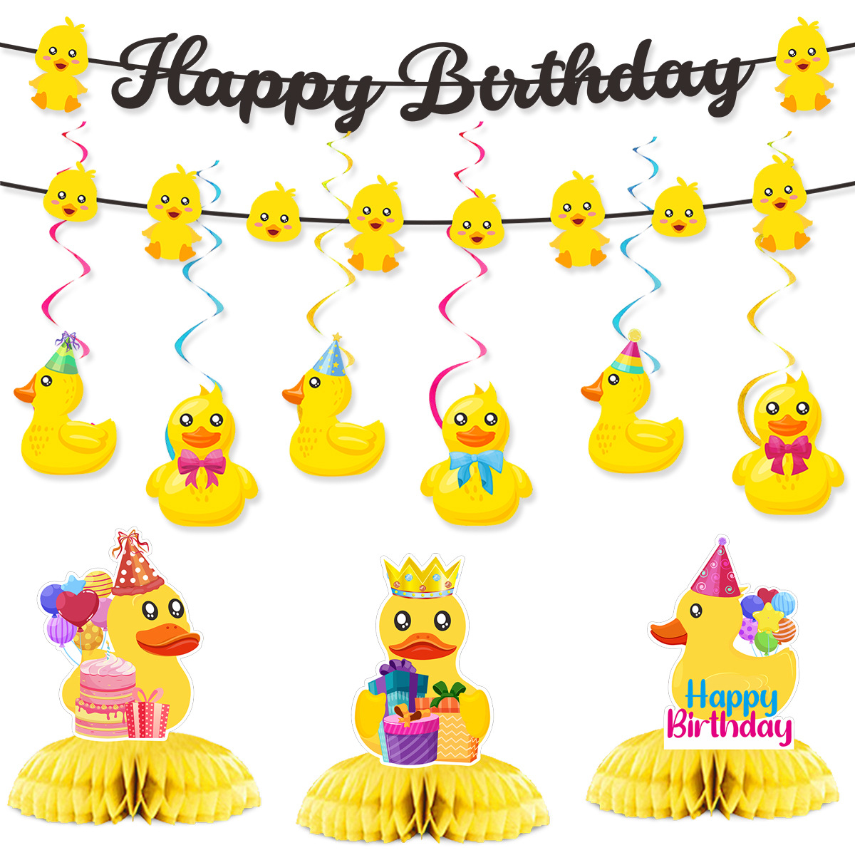 لافتة عيد ميلاد سعيد بتصميم بط - مراجعة Confetti Balloon Set وسعره