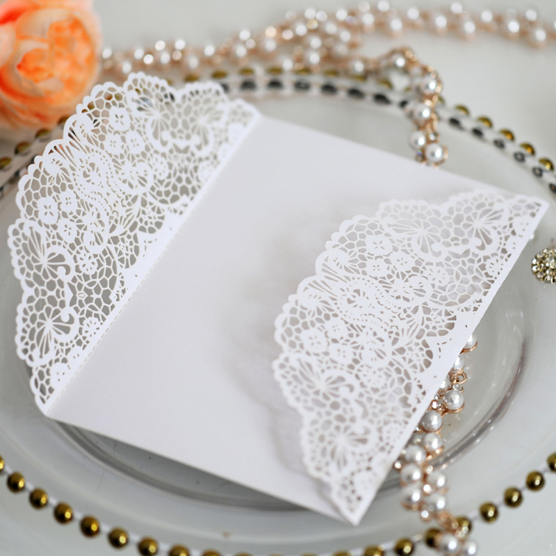 ٥٠ قطعة/مجموعة بطاقات دعوة زفا - مراجعة Wedding Supply Business وسعره