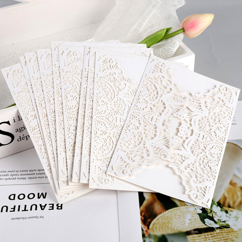 ٥٠ قطعة/مجموعة بطاقات دعوة زفا - مراجعة Wedding Supply Business وسعره