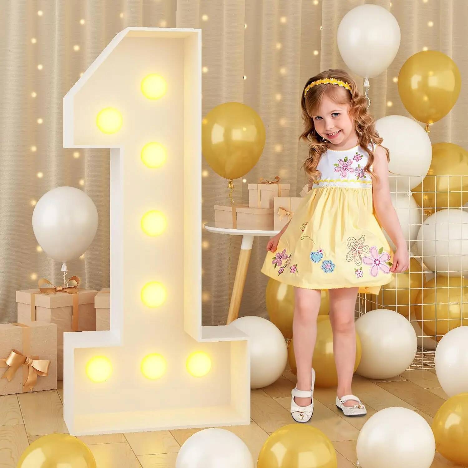 أرقام ضوئية عملاقة LED لحفلات  - مراجعة Confetti Balloon Set وسعره