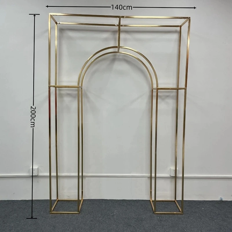 1/3 قطعة خلفية ذهبية هندسية فا - مراجعة Wedding Party Supply Store وسعره