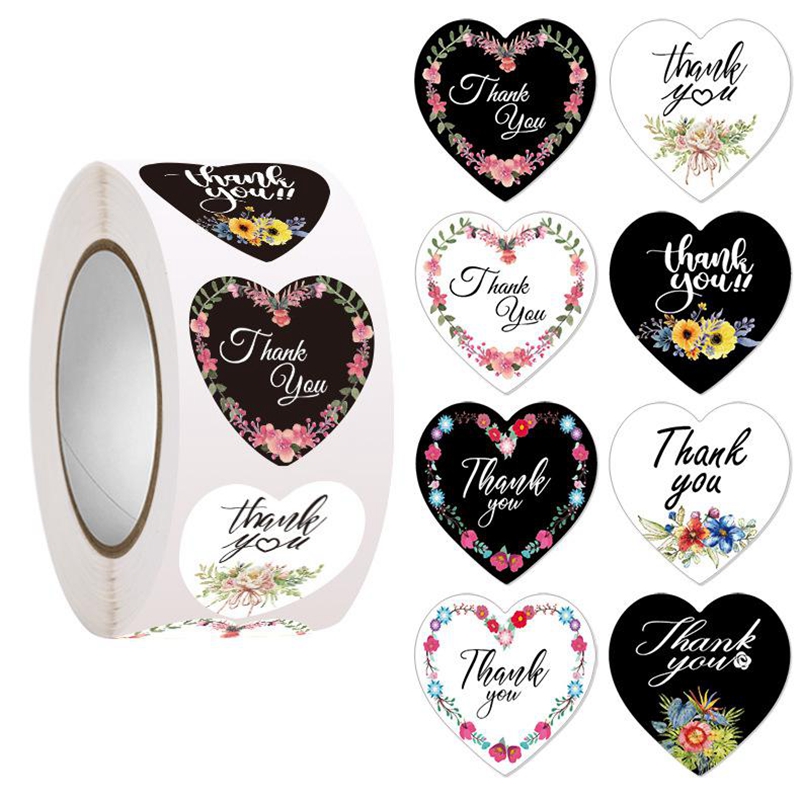 100-500 قطعة ملصقات شكرًا لك ع - مراجعة Wedding Supply Business وسعره