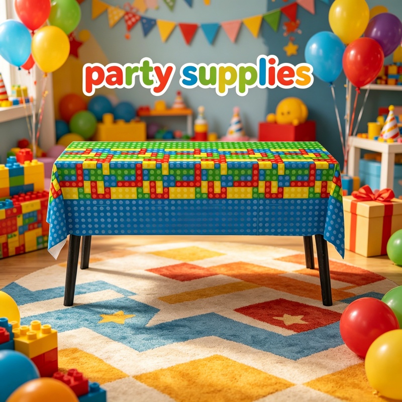 مفرش طاولة على شكل قطع بناء، ت - مراجعة Wedding Day Supply Kit وسعره