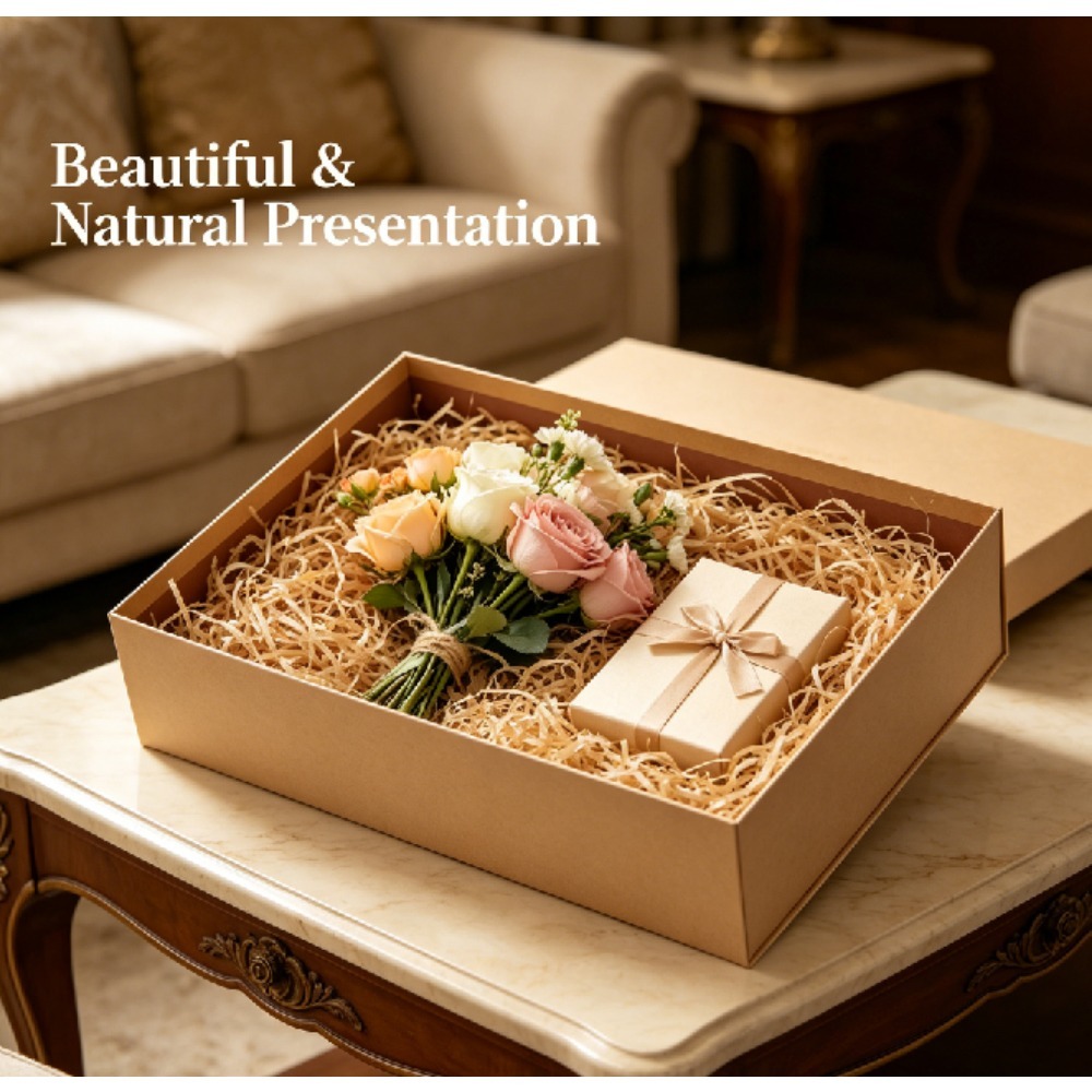 حشوة رافيا طبيعية عتيقة الطراز - مراجعة Wedding Floral Supply وسعره