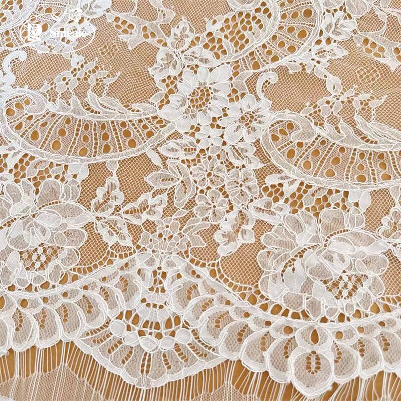 3 أمتار. قماش دانتيل مطرز يدوي - مراجعة Wedding Dress Supply وسعره