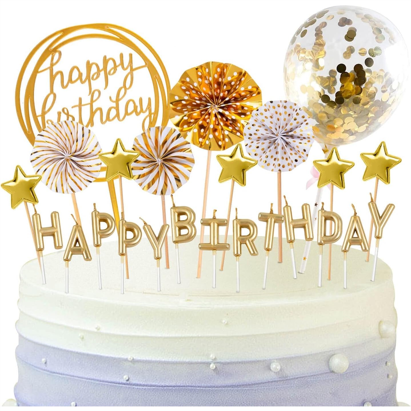 مجموعة شموع ذهبية لعيد الميلاد - مراجعة Confetti Balloon Set وسعره
