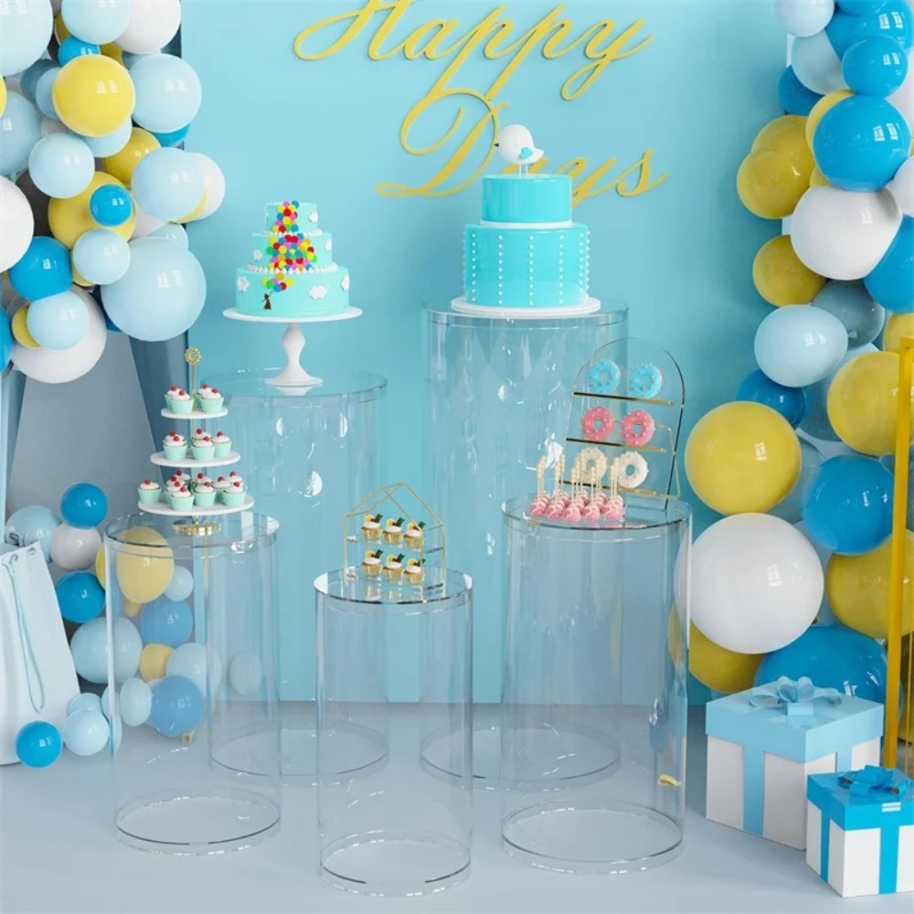3/5 قطع منحوتات أسطوانية بيضاء - مراجعة Wedding Party Supply وسعره