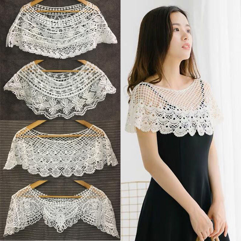 شال نسائي محبوك مفرغ، غطاء للج - مراجعة Wedding Dress Supply وسعره