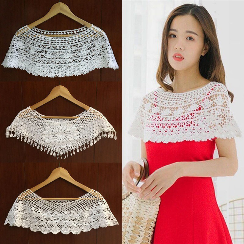 شال نسائي محبوك مفرغ، غطاء للج - مراجعة Wedding Dress Supply وسعره