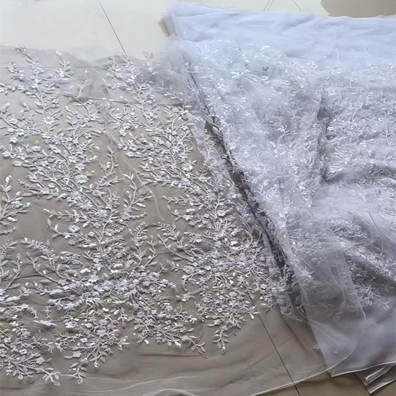 قماش مطرز بالدانتيل الراقية مت - مراجعة Wedding Dress Supply وسعره