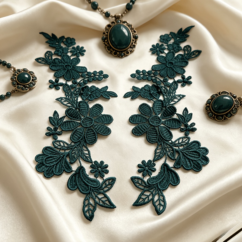زوجان من زخارف الدانتيل الزهري - مراجعة Wedding Dress Supply وسعره