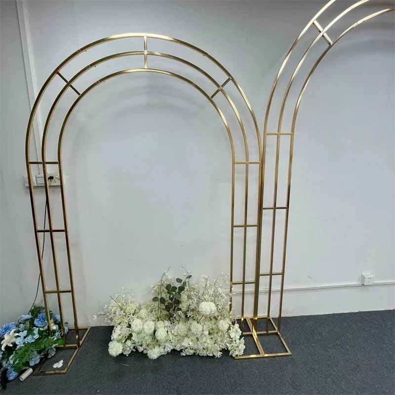 حامل قوس الزفاف الذهبي المعدني - مراجعة Wedding Party Supply Store وسعره